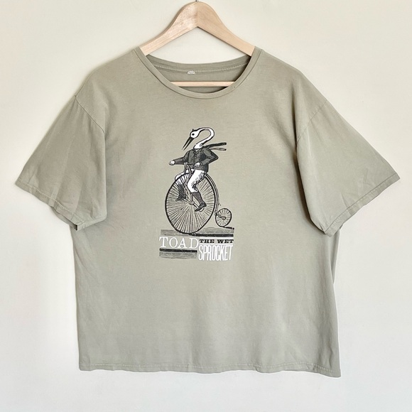 Vintage 90s Toad The Wet Sprocket Bicycle Crane Concert T Shirt Adult size XL - Picture 2 of 9